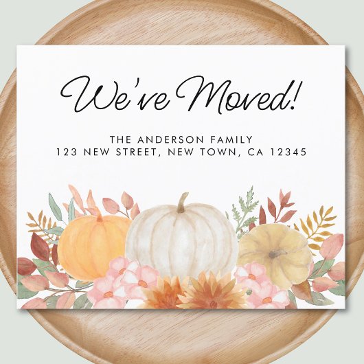 Papier Budget Nous avons déménagé le Faire-part de l'auto