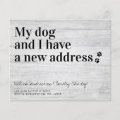 Papier Budget Nous Avons Déménagé Mon Chien Et Mon Animal (Devant)