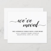 Papier Budget Nous avons déménagé Nouvelle Maison Faire-p (Devant / Derrière)