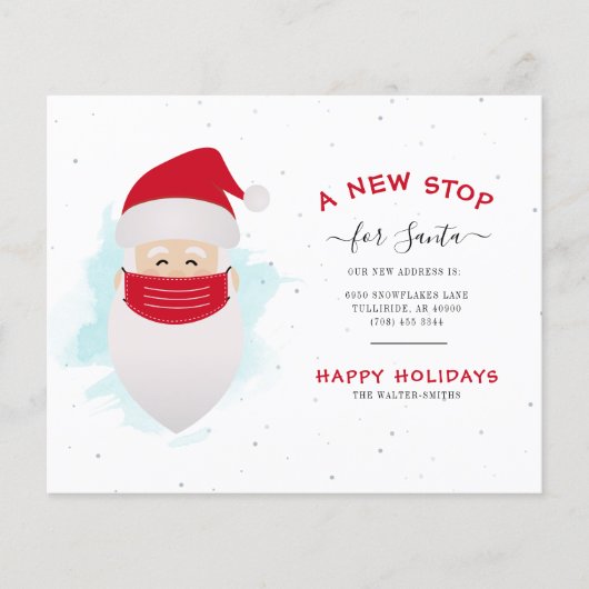 Papier Budget Nous avons déménagé Père Noël un nouvel arr (Devant)