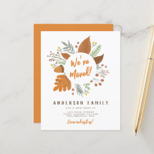 Papier Budget Nous avons déménagé Thanksgiving Wreath Nou