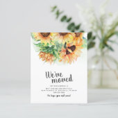 Papier Budget Nous avons déménagé Watercoler Sunflower Mo (Debout devant)