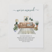 Papier Budget Nous avons déplacé Chic Moving Faire-part (Devant)