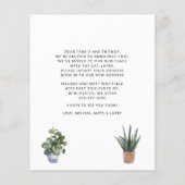 Papier Budget Nous avons déplacé Chic Moving Faire-part (Dos)