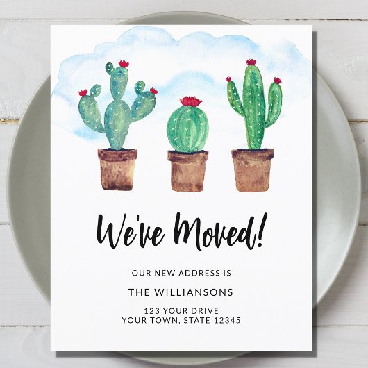 Papier Budget Nous avons déplacé les cactus