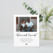 Papier Budget nous avons déplacé photo moderne faire-part (Debout devant)