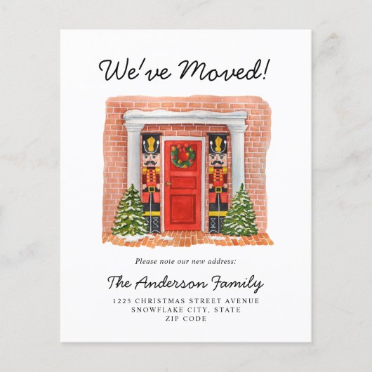 Papier Budget Nous avons déplacé Porte Nutcracker Holiday (Devant)