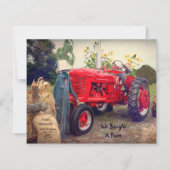 Papier Budget Nous avons déplacé tracteur agricole Red Ru (Devant)