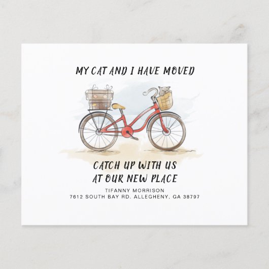 Papier Budget Nous avons déplacé une nouvelle adresse Fai (Devant)