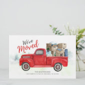 Papier Budget Nous avons déplacé une nouvelle adresse Fai (Debout devant)