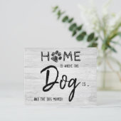 Papier Budget Nous avons déplacé une nouvelle adresse Pet (Debout devant)