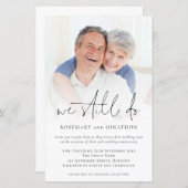 Papier Budget Nous Continuons À Faire Photo Vow Renouvell (Devant / Derrière)