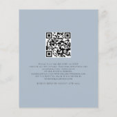 Papier Budget Nous faisons Dusty Blue QR Code Code Mariag (Dos)