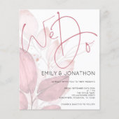 Papier Budget Nous faisons Dusty Rose Foliage Faire-part  (Devant)