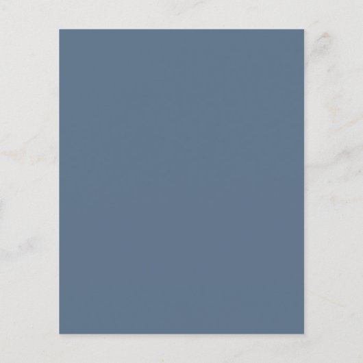 Papier Budget Nous faisons Elegant Ardoise Bleu Mariage I (Dos)