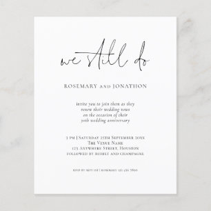 Papier Budget Nous Faisons Encore Script Vow Renouvelleme