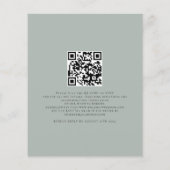 Papier Budget Nous Faisons Léger Sage QR Code Code Mariag (Dos)