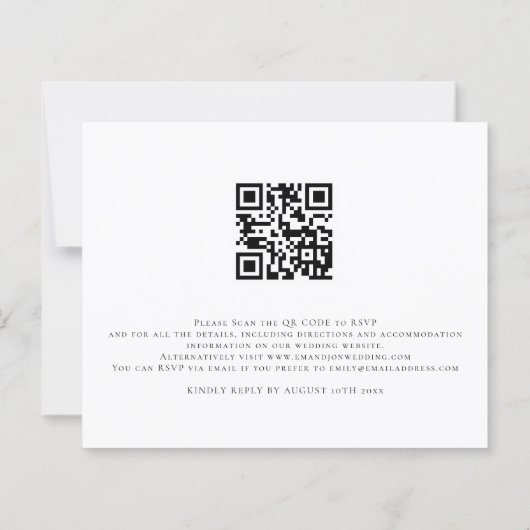 Papier Budget Nous faisons Photo Overlay QR Code Code Mar (Dos)