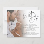 Papier Budget Nous faisons Photo QR Code Faire-part de ma (Devant)