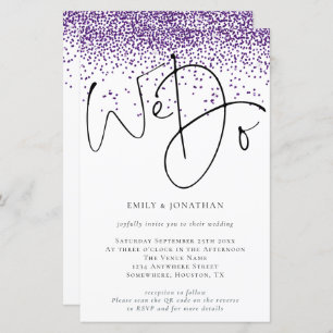 Papier Budget Nous faisons QR code Purple Parties scintil
