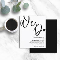 Budget Nous faisons Script Mariage Noir & Blanc