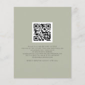 Papier Budget Nous Faisons Soft Sage QR Code de Mariage I (Dos)