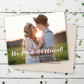 Papier BUDGET Nous l'avons fait Faire-part officielle de