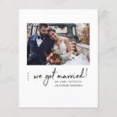 Papier Budget Nous Nous Marions Mariage Faire-part (Devant)