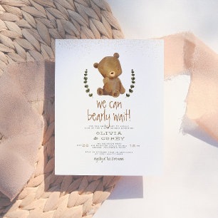 Papier Budget Nous pouvons attendre le Baby shower Forêt