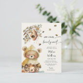 Papier Budget Nous pouvons attendre les Invitations Baby (Debout devant)