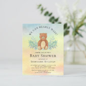 Papier Budget Nous Pouvons Attendre L'Invitation Du Baby  (Debout devant)