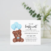 Papier Budget Nous Pouvons Attendre L'Invitation Du Baby (Debout devant)