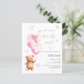 Papier Budget Nous Pouvons Attendre L'Invitation Du Baby (Debout devant)