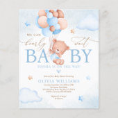 Papier Budget Nous Pouvons Attendre L'Invitation Du Baby  (Devant)