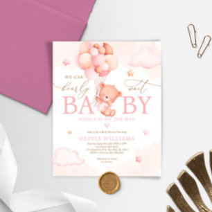 Papier Budget Nous Pouvons Attendre L'Invitation Du Baby 