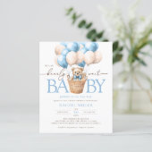 Papier Budget Nous pouvons attendre l'ours Baby shower In (Debout devant)