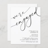 Papier Budget Nous sommes engagés Engagement Party Invita (Devant / Derrière)
