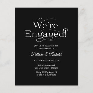 Papier Budget Nous sommes engagés Engagement Party Invita