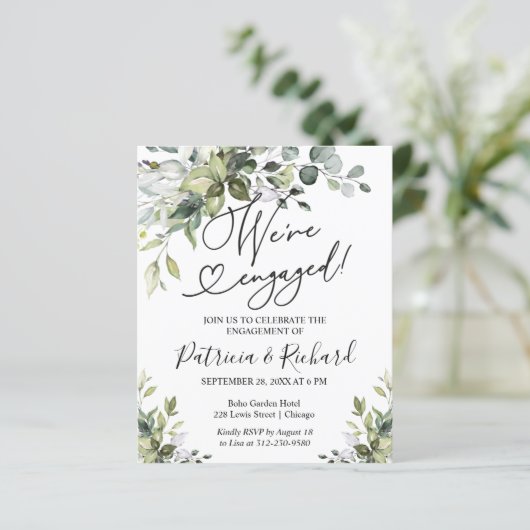 Papier Budget Nous sommes engagés Engagement Party Invita (Debout devant)