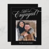 Papier Budget Nous sommes engagés Fiançailles photo Faire (Devant / Derrière)