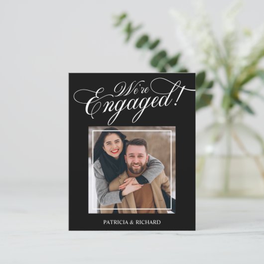 Papier Budget Nous sommes engagés Fiançailles photo Faire (Debout devant)