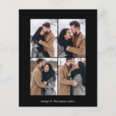 Papier Budget Nous sommes engagés Fiançailles photo Faire (Dos)