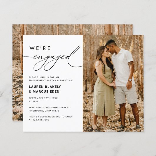 Papier Budget Nous sommes engagés Photo Engagement Invita (Devant / Derrière)