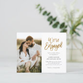 Papier Budget Nous sommes engagés Photo Fiançailles Invit (Debout devant)