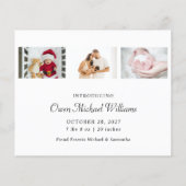 Papier Budget Nouveau bébé Plus de nuits silencieuses Car (Dos)