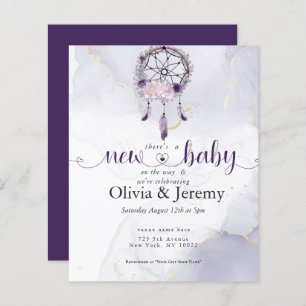 Papier Budget Nouveau bébé sur le chemin Purple DreamCatc