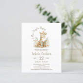 Papier Budget Nouveau chapitre commence le Baby shower de (Debout devant)