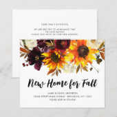 Papier Budget Nouveau logement pour l'automne Autumn Sunf (Devant / Derrière)