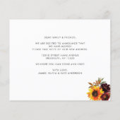 Papier Budget Nouveau logement pour l'automne Autumn Sunf (Dos)