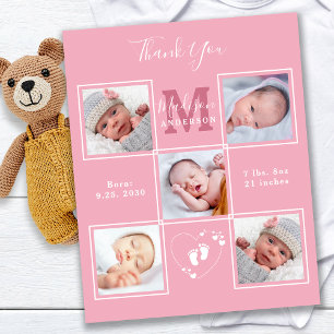 Papier Budget Nouveau Merci bébé Faire-part de naissance